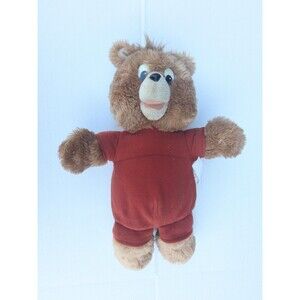 Vintage Teddy Ruxpin 14" Plush Bear Toy Worlds of Wonder 1985 Teddy Bear